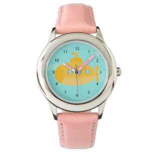 Cute Cheerful Yellow Submarine For Kids Watch