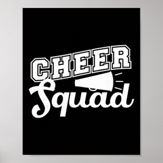 Cute Cheerleader Art Women Girls Cheer Squad Cheer Poster