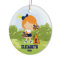 Cute Cheerleader Christmas Ornament
