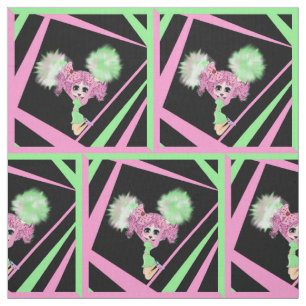 Cute Cheerleader gifts personalised Fabric