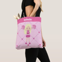 Cute Cheerleader Pink Hearts Custom Blonde Girl