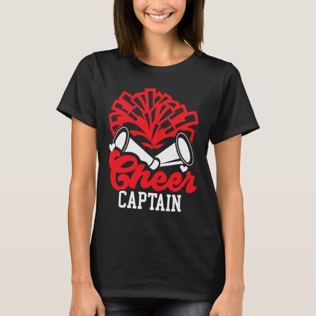 Cute Cheerleading Captain Cheer Captain ,  T-Shirt (Front)