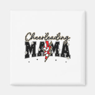 Cute Cheerleading Mama Lightning Game Day Season S Magnet