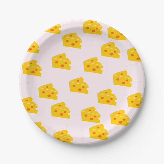 Cute Cheese Paper Plates (Front)