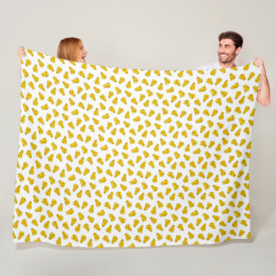 Cute Cheese Pattern Fleece Blanket