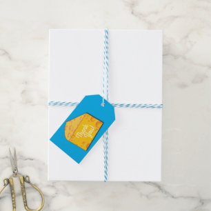 Cute Cheese Wedge Kids 1st Birthday Party Gift Tags