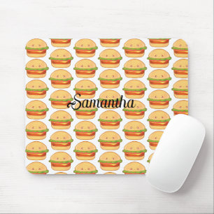 Cute Cheeseburger Mouse Pad