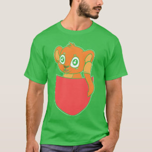 Cute Cheetah Animal Scientist Gift boy T-Shirt