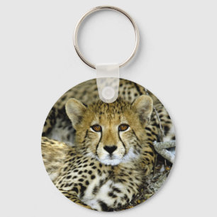 Cute Cheetah Key Ring
