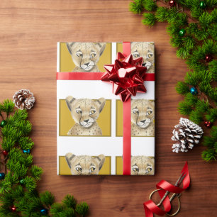 Cute cheetah  wrapping paper