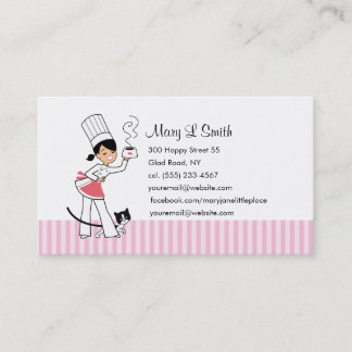 Cute Chef Calling Card - Custom