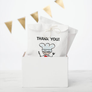 Cute chef cartoon kid's cooking Birthday party Favour Bags