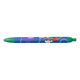 Cute Chef Ducky Kazoo Blue Circles Ink Pen