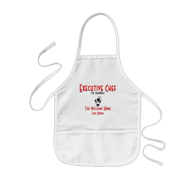 Cute Chef in Training Kids' Apron (Front)