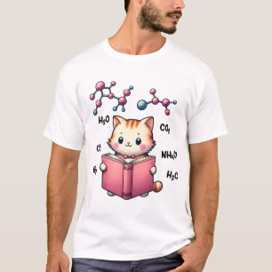 Cute Chemistry Formula Cartoon Science  T-Shirt