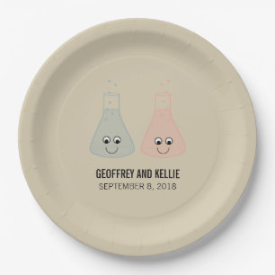 Cute Chemistry Paper Plates