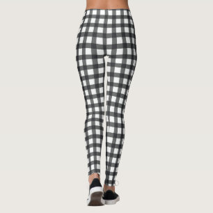 Cute Chequered Fabric Design Leggings