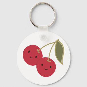 Cute Cherries Key Ring
