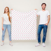Cute Cherry Aesthetic Cherries Pattern White 