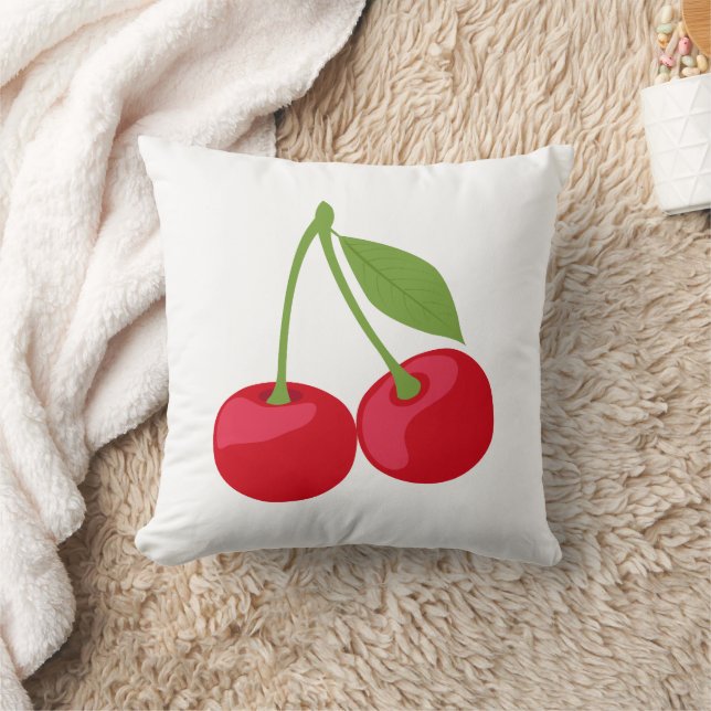 Cute Cherry Aesthetic Cushion (Blanket)
