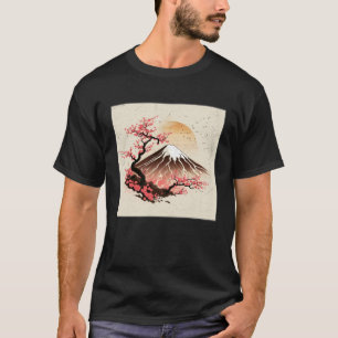 Cute Cherry Blossom Illustration Pink Women Kids T-Shirt