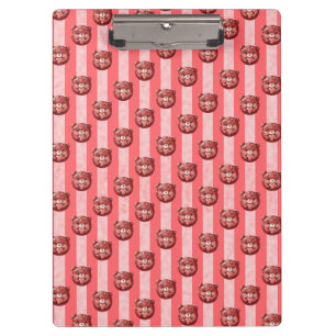 Cute Cherry Chocolate Teddy Bear Clipboard