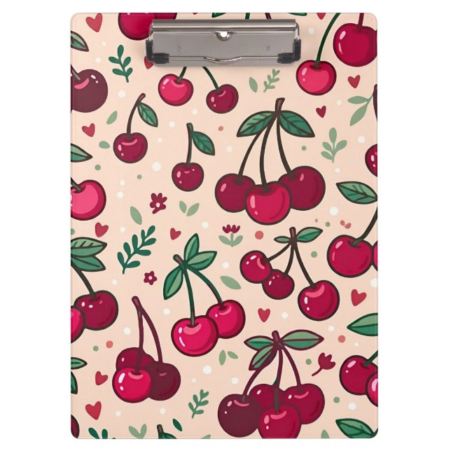 Cute Cherry  Clipboard (Front)