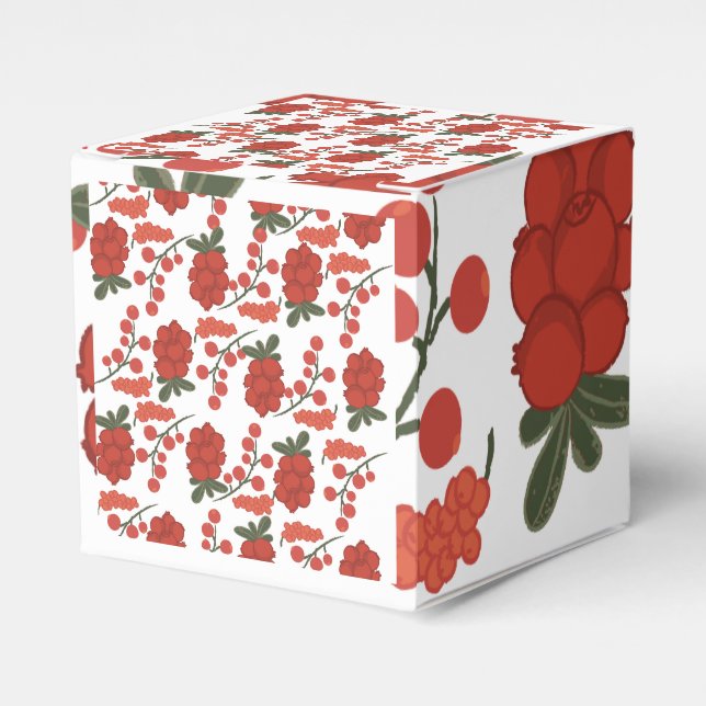 Cute cherry Favour Box (Front Side)