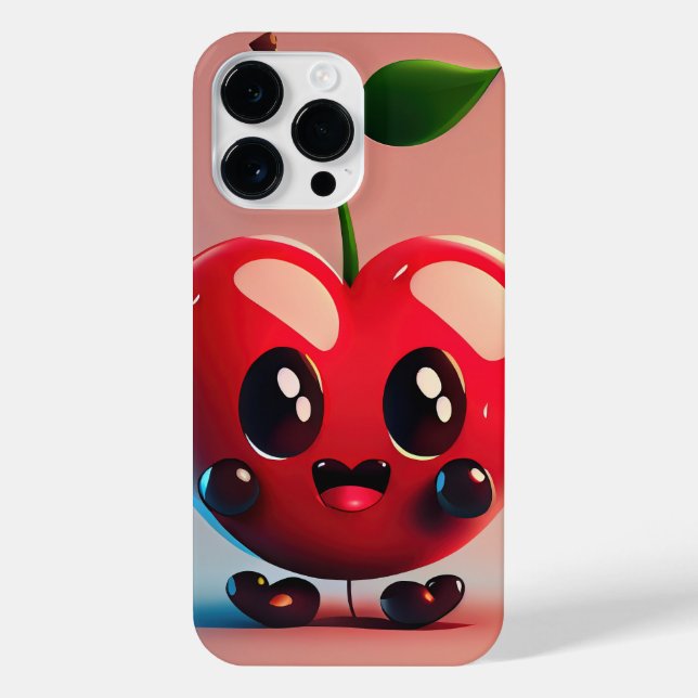 Cute cherry monster iPhone case (Back)