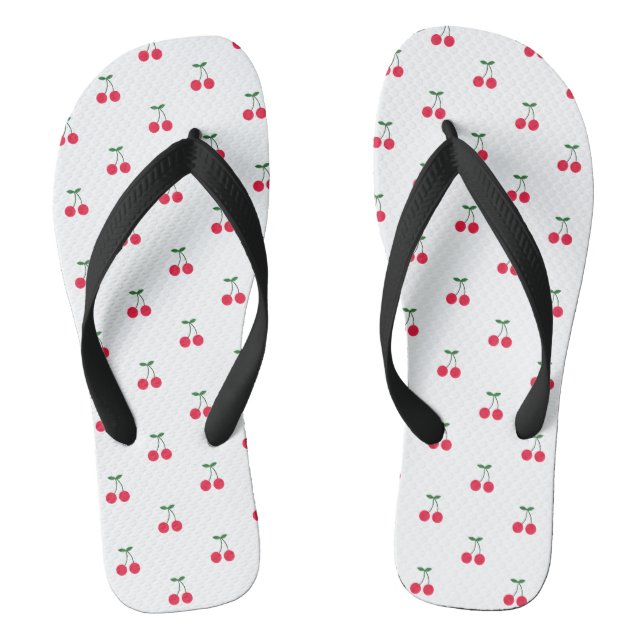 Cute Cherry Pattern Flip Flops (Footbed)