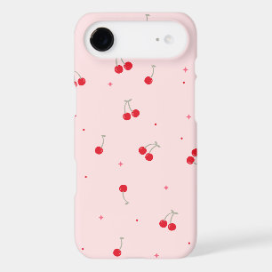 Cute Cherry Pattern Pink Aesthetic Seamless