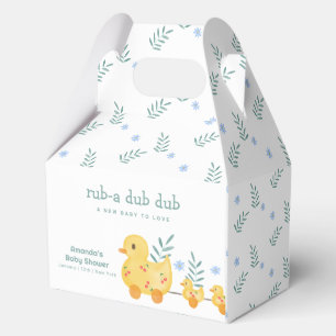 Cute Cherry Rubber Mummy Duck Baby Shower Favour Box