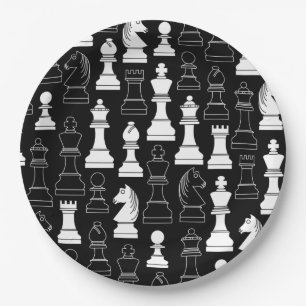Cute Chess Board Games Kids Birthday Party Paper P Plate