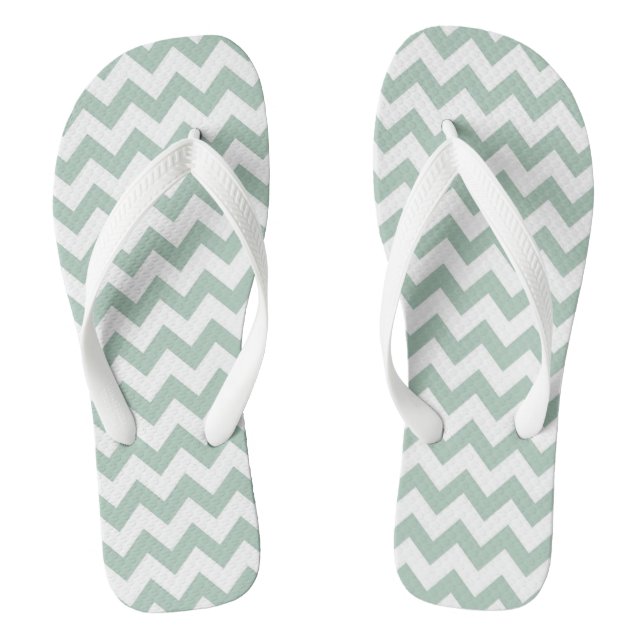 Cute Chevron Patterned Flip Flops (Footbed)