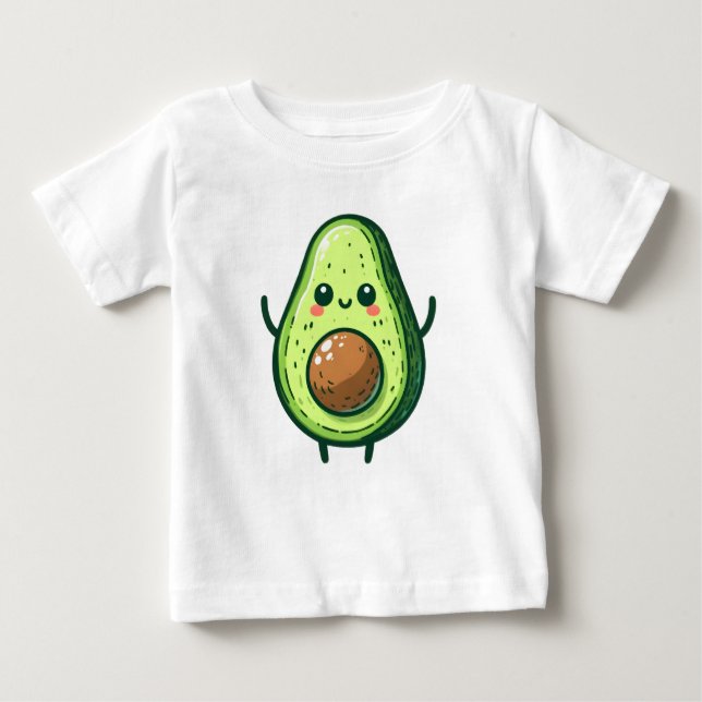 Cute Chibi Avocado Baby T-Shirt (Front)