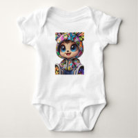 Cute Chibi Bear in Graffiti Butterfly Hoodie – Kaw