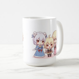 .Cute Chibi Cosplay Squad Coffee Mug