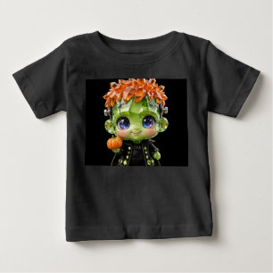 Cute Chibi Crystal Baby Frankenstein Halloween T-Shirt