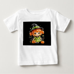 Cute Chibi Crystal Baby Witch Halloween T-Shirt