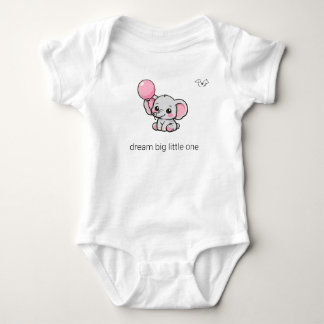Cute Chibi Elephant Dream Big Little One Baby Body Bodysuit