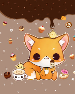 Kawaii Chibi Art Wall Decor Zazzle Co Nz
