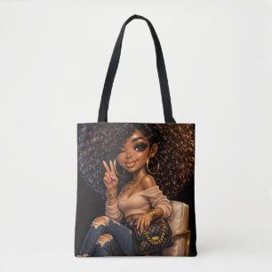 Cute Chibi Girl Tote Bag
