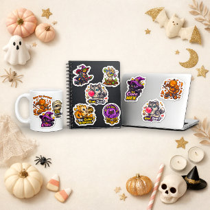 Cute Chibi Halloween Cartoon Monster