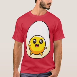 Cute Chibi Kawaii Eggs Fried Egg  Food T-Shirt