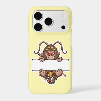 Cute Chibi Monkey King Split Name Frame