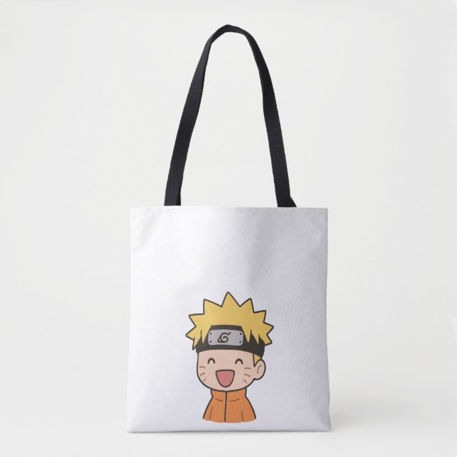Cute Chibi Ninja Tote Bag - Kawaii Anime Style Can (Front)
