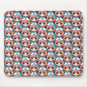Cute Chibi Nurse - healthcare, anime, medical Mouse Pad