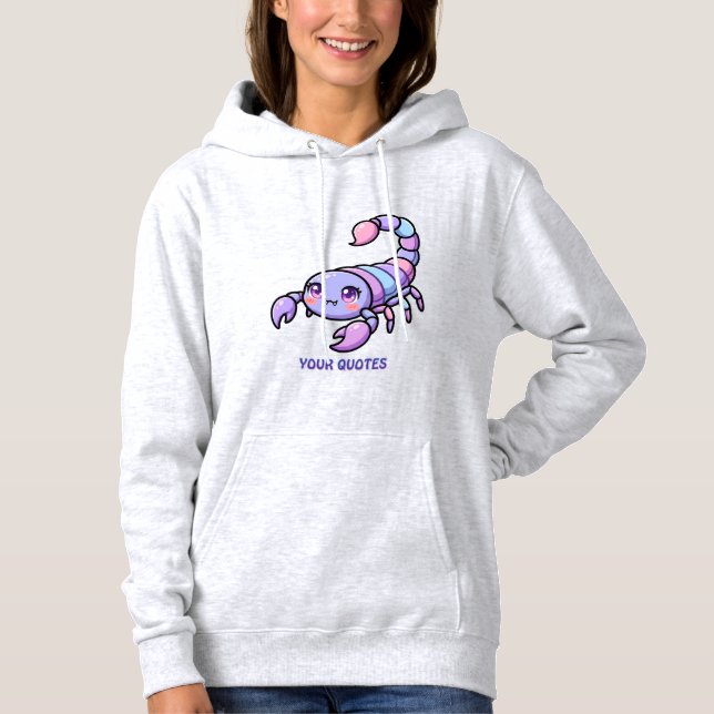 Cute Chibi Scorpio Zodiac Hoodie (Front)