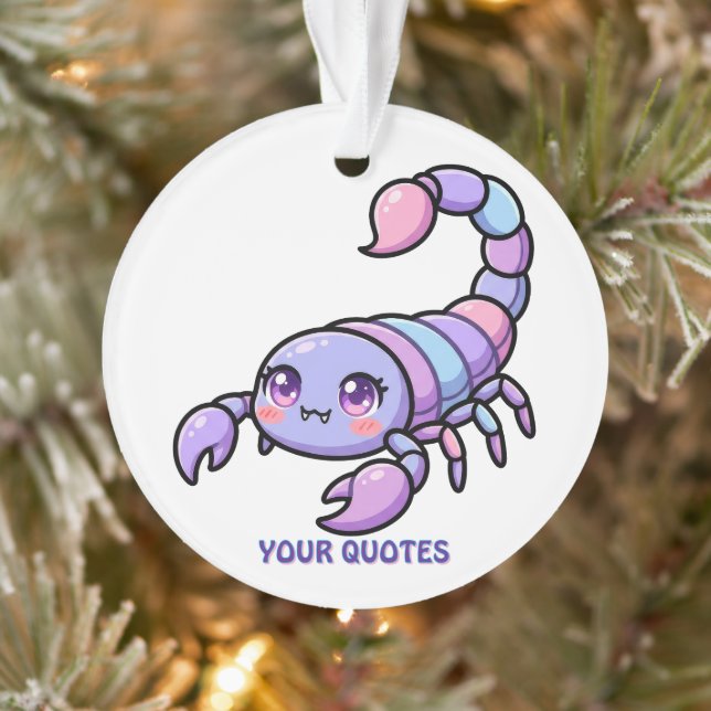Cute Chibi Scorpio Zodiac Ornament (Tree)