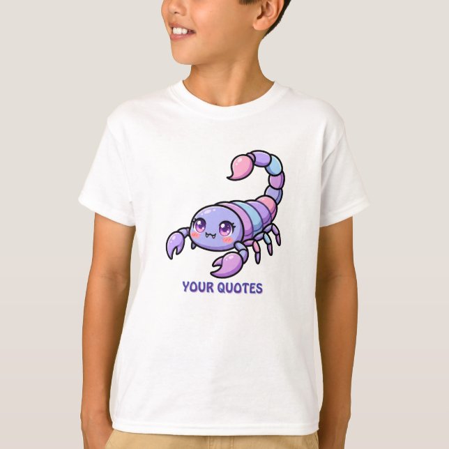 Cute Chibi Scorpio Zodiac T-Shirt (Front)